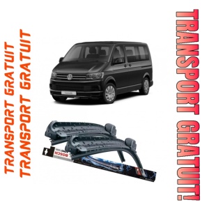 Volkswagen Transporter T5 Bus Set 2 stergatoare parbriz Bosch Aerotwin 600/475mm compatibile cu Volkswagen TRANSPORTER T5 Bus (7HB, 7HJ, 7EB, 7EJ) (2003-2015) (60 cm / 60 cm)