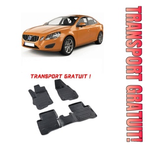 Volvo S60 (II) 2010-2018 Set 4 covorase auto din cauciuc tip tavita premium line 3D - Transport Gratuit!