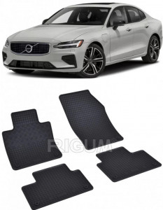 Volvo S60 PhEV fabricat din 2018 - Prezent, Sedan, set covorase auto dedicate, din cauciuc 100% Premium accesorii pentru autoturismul tau - masina v150958