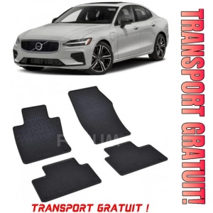 Volvo S60 PhEV fabricat din 2018 - Prezent, Sedan, set covorase auto dedicate, din cauciuc 100% Premium - Transport Gratuit