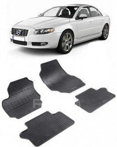 Volvo S80 II, Sedan, fabricat din 03.2006 - 09.2016, set covorase auto dedicate, din cauciuc 100% Premium accesorii pentru autoturismul tau - masina v160508