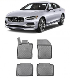 Volvo S90, Sedan, Din 09.2016 - Prezent, 4X4 , Set Covorase Auto Tip Tavita Premium 3D, din cauciuc accesorii pentru autoturismul tau - masina v174552
