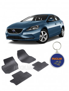 Volvo V60 I, Combi, fabricat din 10.2010 - 01.2018, set covorase auto dedicate, din cauciuc 100% Premium accesorii pentru autoturismul tau - masina v159989
