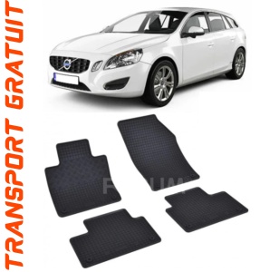 Volvo V60 II fabricat din 07.2018 - Prezent, Combi, set covorase auto dedicate, din cauciuc 100% Premium accesorii pentru autoturismul tau - masina v150062