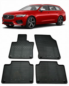 Volvo V90 II, Combi, fabricat din 09.2016 - Prezent, set covorase auto dedicate, din cauciuc 100% Premium accesorii pentru autoturismul tau - masina v153650