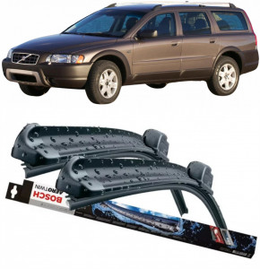 Volvo Xc70 Set 2 stergatoare parbriz Bosch Bosch Aerotwin 60 cm/53 cm compatibile cu Volvo Xc70 I Cross Country (295) din 2002-2007 (60 cm / 53 cm) accesorii pentru autoturismul tau - masina v128172