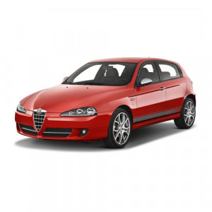 Alfa Romeo 147, Hatchback, Din 2001 - 2010 , Set Covorase Auto Tip Tavita Premium 3D, din cauciuc accesorii pentru autoturismul tau - masina v173956