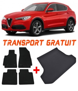 Alfa Romeo Stelvio Set Covorase + tavita portbagaj auto Alfa Romeo Stelvio Facelift fabricatie 2020 - prezent, caroserie suv accesorii pentru autoturismul tau - masina v3200