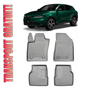 Alfa Romeo Tonale Din 05.2022 - Prezent, Suv, 48V-Hybrid , Set Covorase Auto Tip Tavita Premium 3D, din cauciuc