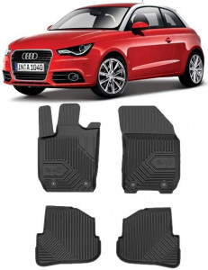Audi A1 8X Din 09.2010 - 05.2018, Hatchback , Set Covorase Auto Tip Tavita Premium 3D, din cauciuc accesorii pentru autoturismul tau - masina v167615