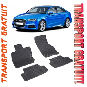 Audi A3 8Y, Sedan, fabricat din 04.2020 - Prezent, set covorase auto dedicate, din cauciuc 100% Premium