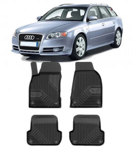 Audi A4 B7 Din 11.2004 - 03.2008, Combi , Set Covorase Auto Tip Tavita Premium 3D, din cauciuc accesorii pentru autoturismul tau - masina v167864