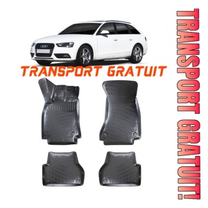 Audi A4 B8 (Typ 8K) 2008-2016 Set 4 covorase auto din cauciuc tip tavita premium line 3D