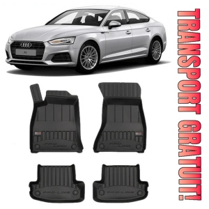Audi A5 F5, Coupe, Din 10.2016 - Prezent , Set Covorase Auto Tip Tavita Premium 3D, din cauciuc