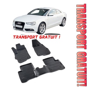 Audi A5 I 2007-2016 Set 4 covorase auto din cauciuc tip tavita premium line 3D - Transport Gratuit!