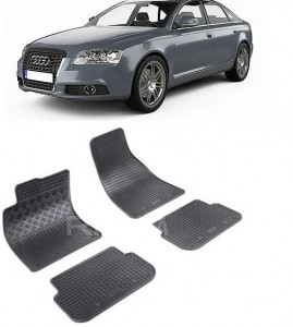 Audi A6 C6, Sedan, fabricat din 03.2004 - 03.2006, set covorase auto dedicate, din cauciuc 100% Premium accesorii pentru autoturismul tau - masina v159003