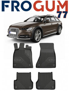 Audi A6 C7 Din 09.2011 - 08.2018, Combi , Set Covorase Auto Tip Tavita Premium 3D, din cauciuc accesorii pentru autoturismul tau - masina v168426