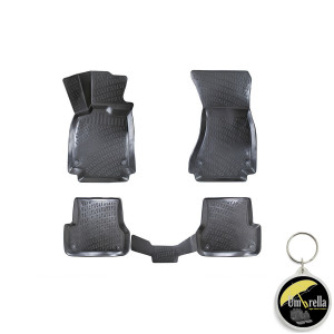 Audi A6 C7 (Typ 4G) 2011-2015 Set 4 covorase auto din cauciuc tip tavita premium line 3D accesorii pentru autoturismul tau - masina v109260