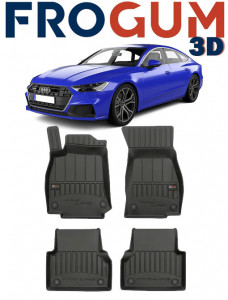 Audi A7 C8, Sportback, Din 02.2018 - Prezent , Set Covorase Auto Tip Tavita Premium 3D, din cauciuc accesorii pentru autoturismul tau - masina v171461