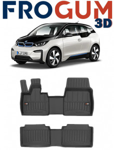 Bmw I3, Hatchback, Din 11.2013 - Prezent , Set Covorase Auto Tip Tavita Premium 3D, din cauciuc accesorii pentru autoturismul tau - masina v171413