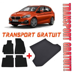 Bmw Seria 2 F45 Van din 09.2014 - 10.2021, Set Covorase + tavita portbagaj auto Bancheta Neculisanta *4