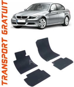 Bmw Seria 3 E46 fabricat din 1998 - 02.2005, Sedan, set covorase auto dedicate, din cauciuc 100% Premium accesorii pentru autoturismul tau - masina v149849