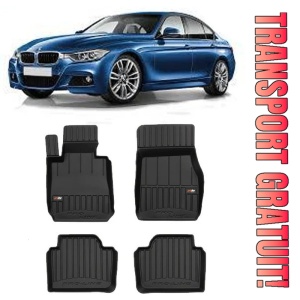 Bmw Seria 3 F30/F31, Din 2011 - 2018 (Nu Pentru XdrIVe) , Set Covorase Auto Tip Tavita Premium 3D, din cauciuc