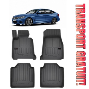 Bmw Seria 3 F34, Gran Turismo, Din 06.2013 - Prezent , Set Covorase Auto Tip Tavita Premium 3D, din cauciuc