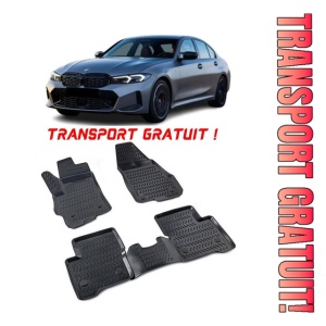 Bmw Seria 3 G20 2018-2025 Set 4 covorase auto din cauciuc tip tavita premium line 3D - Transport Gratuit!