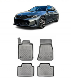 Bmw Seria 3 G20 Phev Din 07.20119 - Prezent, Sedan , Set Covorase Auto Tip Tavita Premium 3D, din cauciuc accesorii pentru autoturismul tau - masina v162162