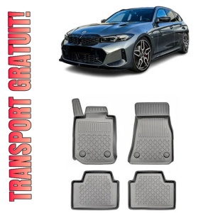 Bmw Seria 3 G21 Touring Phev Din 07.2019 - Prezent, Combi , Set Covorase Auto Tip Tavita Premium 3D, din cauciuc