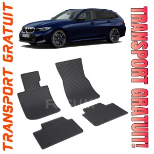 Bmw Seria 3 G21 Touring PhEV fabricat din 07.2019 - Prezent, Combi, set covorase auto dedicate, din cauciuc 100% Premium