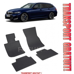 Bmw Seria 3 G21 Touring PhEV fabricat din 07.2019 - Prezent, Combi, set covorase auto dedicate, din cauciuc 100% Premium - Transport Gratuit