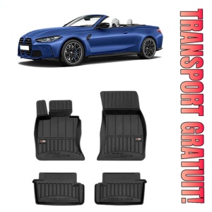 Bmw Seria 4 F33 Din 10.2013 - 09.2020, Cabrio , Set Covorase Auto Tip Tavita Premium 3D, din cauciuc