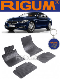 Bmw Seria 4 F36, Gran Coupe, fabricat din 07.2014 - Prezent, set covorase auto dedicate, din cauciuc 100% Premium accesorii pentru autoturismul tau - masina v156878