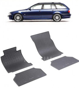 Bmw Seria 5 E39, Combi, fabricat din 1996 - 06.2003, set covorase auto dedicate, din cauciuc 100% Premium accesorii pentru autoturismul tau - masina v158354