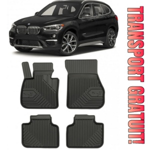 Bmw X1 F48 Din 10.2015 - Prezent, Suv , Set Covorase Auto Tip Tavita Premium 3D, din cauciuc
