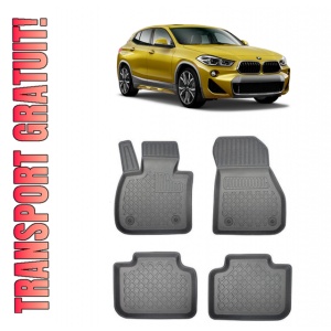 Bmw X2 F39, Suv, Din 03.2018 - Prezent , Set Covorase Auto Tip Tavita Premium 3D, din cauciuc