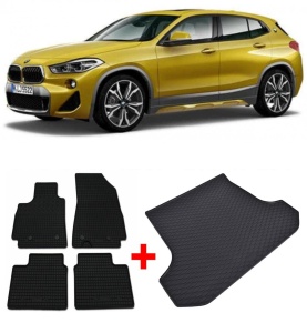 BMW X2 Set Covorase + tavita portbagaj auto BMW X2 F39 fabricatie 03.2018 - prezent, caroserie suv - Img 2
