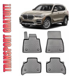 Bmw X5 G05, Suv, Din 11.2018 - Prezent , Set Covorase Auto Tip Tavita Premium 3D, din cauciuc