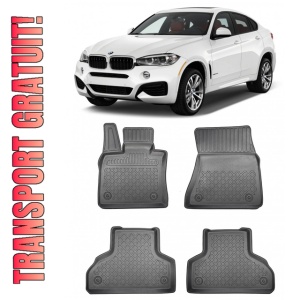 Bmw X6 F16, Suv, Din 11.2014 - 10.2019 , Set Covorase Auto Tip Tavita Premium 3D, din cauciuc