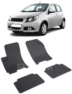 ChEVrolet Aveo T200, Hatchback, fabricat din 2002 - 2005, set covorase auto dedicate, din cauciuc 100% Premium accesorii pentru autoturismul tau - masina v155928