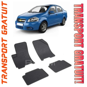 ChEVrolet Aveo T250, Sedan, fabricat din 2006 - 2011, set covorase auto dedicate, din cauciuc 100% Premium