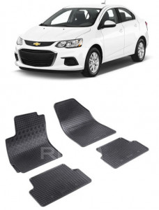 ChEVrolet Aveo T300, Sedan, fabricat din 07.2011 - Prezent, set covorase auto dedicate, din cauciuc 100% Premium accesorii pentru autoturismul tau - masina v157518