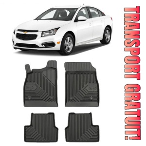 Chevrolet Cruze Din 05.2009 - 2016, Sedan , Set Covorase Auto Tip Tavita Premium 3D, din cauciuc