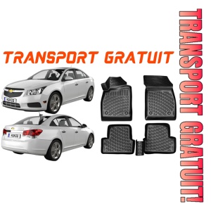 Chevrolet Cruze J300 2008-2016 Set 4 covorase auto din cauciuc tip tavita premium line 3D