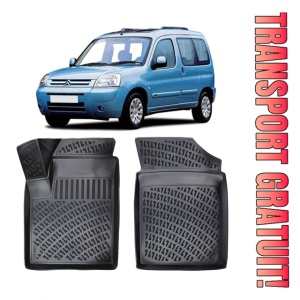 Citroen Berlingo 1996-2013 Set 2 covorase auto din cauciuc tip tavita premium line 3D