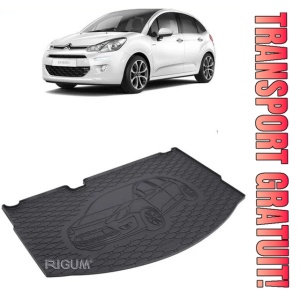 Citroen C3 II Hatchback din 2009 - 12.2016 *3, Tavita Pentru Portbagaj Lux Premium Dedicata,