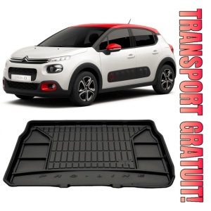 Citroen C3 III Hatchback din 01.2017 - Prezent *2, Tavita Pentru Portbagaj Lux Premium Dedicata,