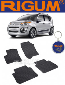 Citroen C3 Picasso, Van, fabricat din 2009 - 10.2017, set covorase auto dedicate, din cauciuc 100% Premium accesorii pentru autoturismul tau - masina v157893